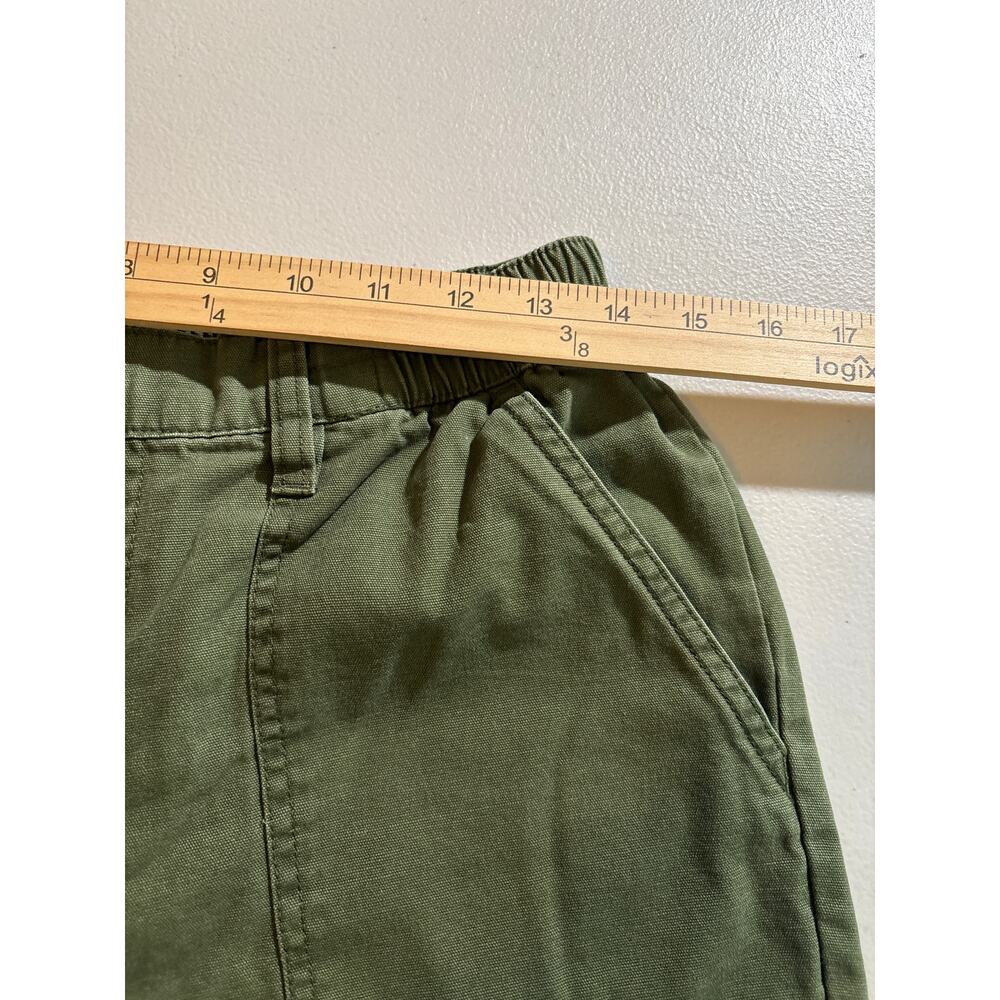 Aeropostale Army Green Cargo Pants Women's Large Elastic Waist‎ Straight Leg - Picture 5 of 11